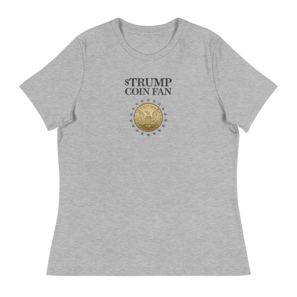 $TRUMP Coin Fan - Women's Relaxed T-Shirt - Image 3